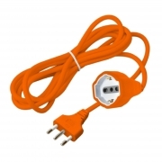 PROLUNGA DA LAVORO 5 METRI 10-16A-SCHUKO ARANCIONE