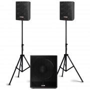 Sistema Attivo Stereo Trio F1 Con Subwoofer e 2 Satelliti Potenza 3000W