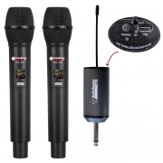 Set 2 Microfoni a Gelato Wireless 16 Canali UHF