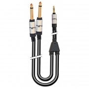 Cavo Adattatore Jack 6 Metri Da Spina 3,5mm Stereo a 2 Spine 6,3mm Mono