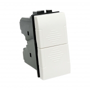 Pulsante Doppio 1P "NO" - 1P "NO" 10A 250Vac Bticino Livinglight Compatibile