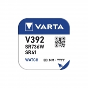 V392 - V384 SR41W - PILA BOTTONE 392 OSSIDO D'ARGENTO VARTA
