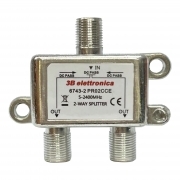 Partitore Splitter F Satellitare 1 Ingresso 2 Uscite Satellite Decoder TV SAT