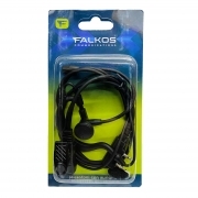 Microfono boom con auricolare in gomma per connessione Kenwood, Talkoos, Nero