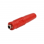 Presa Banana Volante Diametro 2mm Rossa