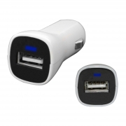 Caricabatterie Per Auto Spina Accendisigari USB 2,1Ah Con IC Control