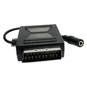 Adattatore Scart 0,2m Spina Scart/Presa Scart - Presa Jack 3,5mm
