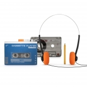 Lettore Audiocassette Con Cuffia e Matita