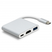 Adattatore USB-C 3 In 1 HDMI/USB-A/USB-C Ricarica